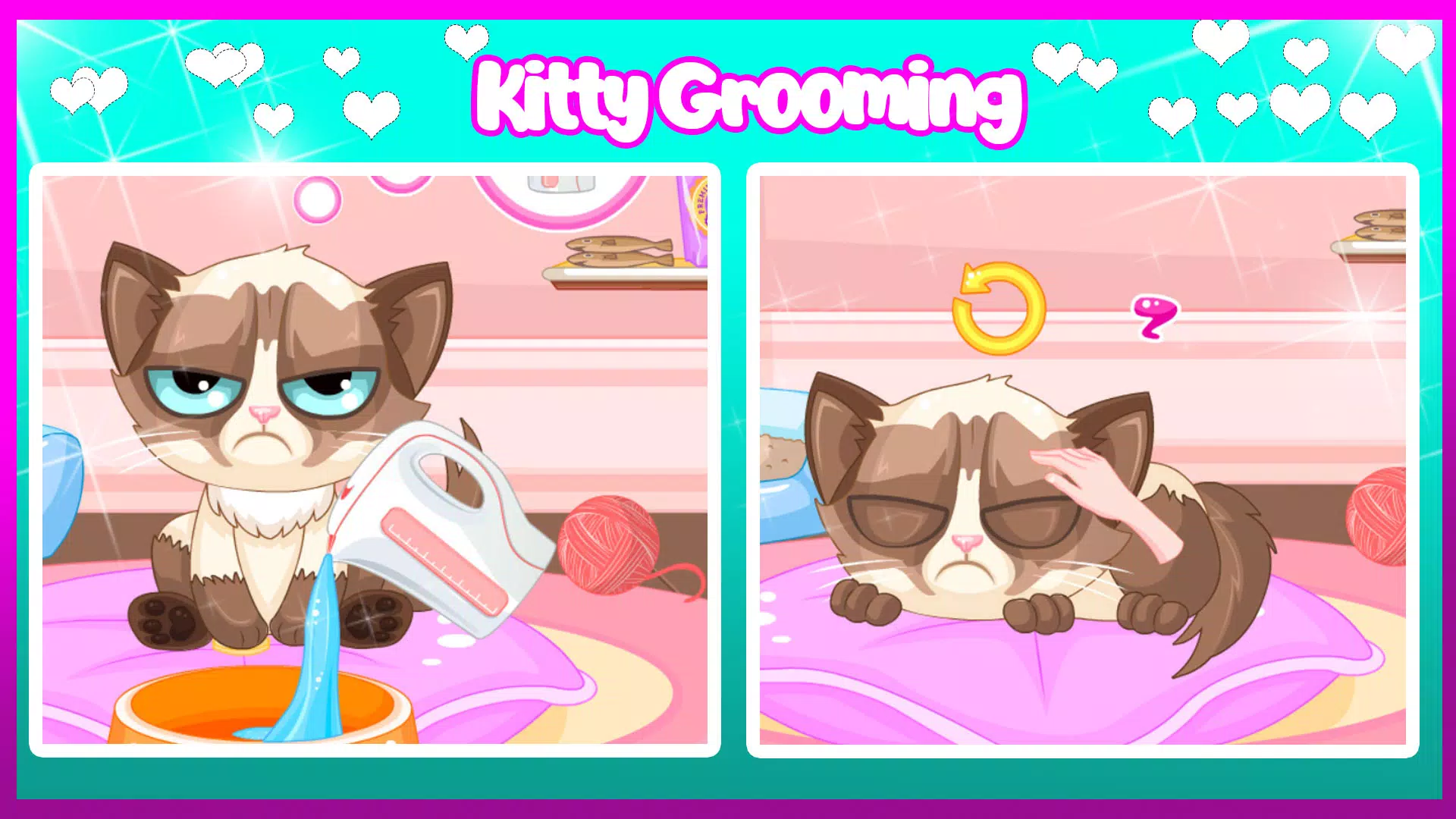 Sleepy Kitty Grooming Captura de tela 0