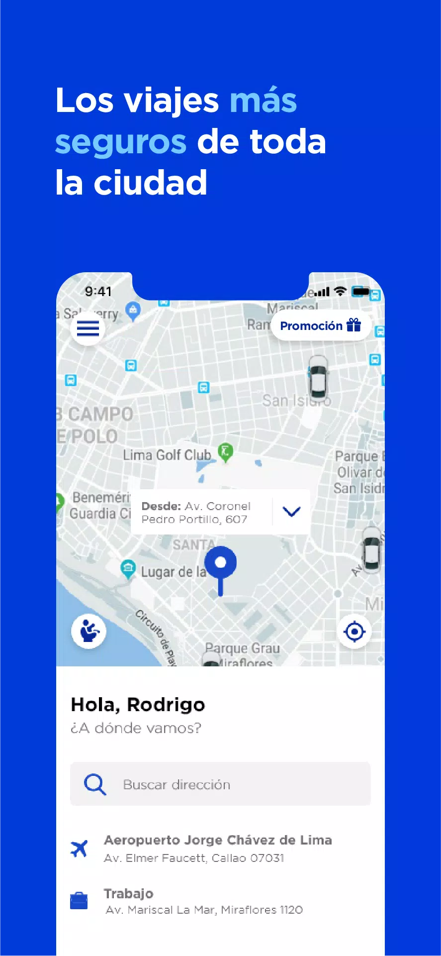 Directo, un app de taxi ภาพหน้าจอ 1