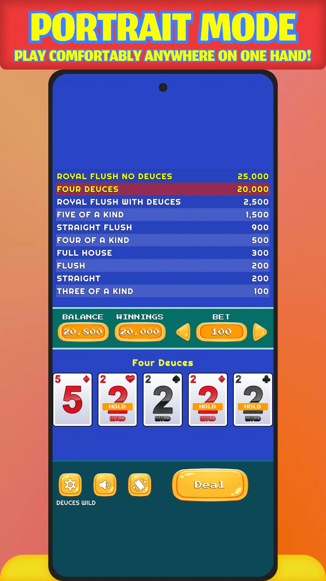 Deuces Wild 스크린샷 0