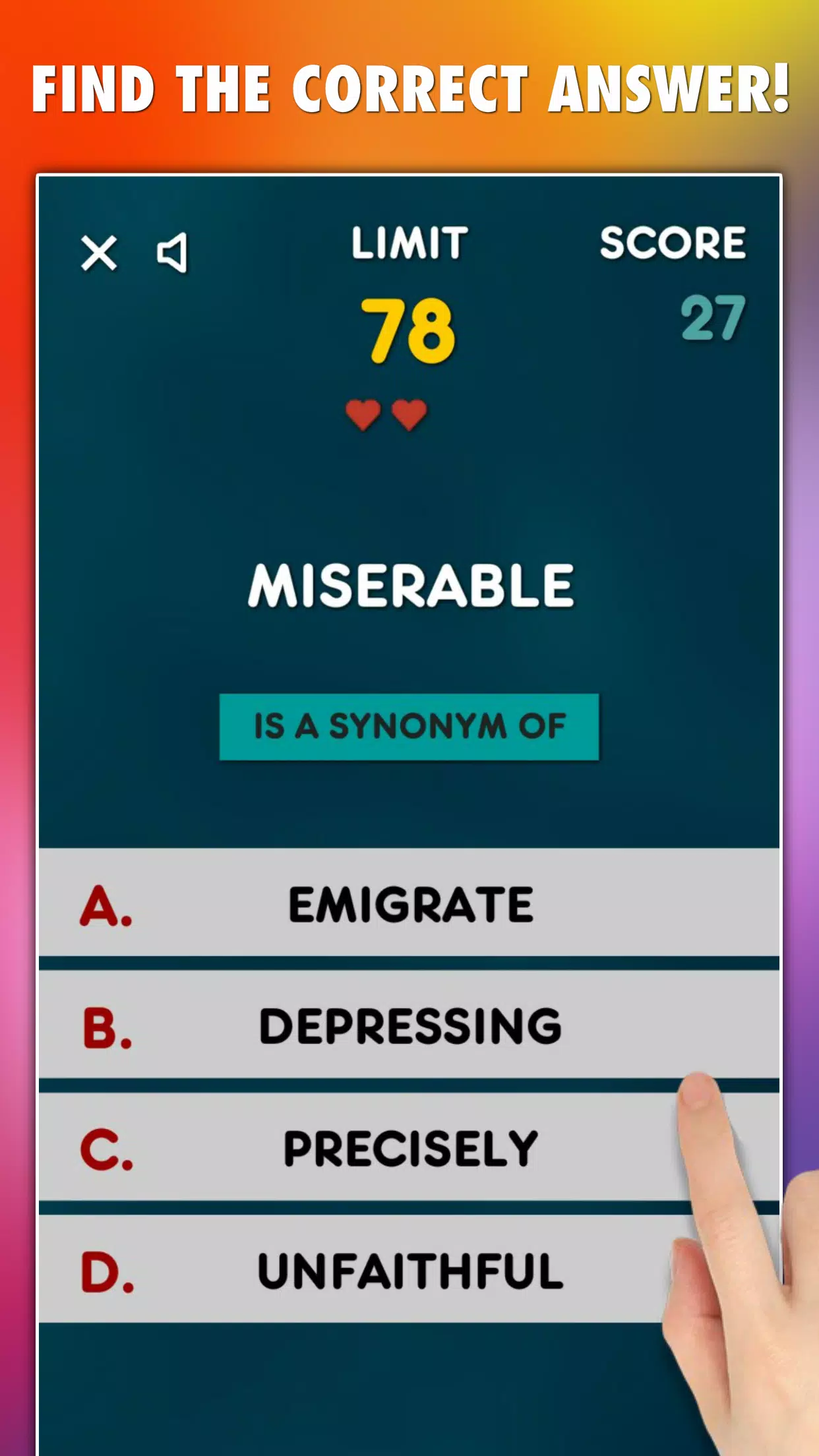 Synonyms Game應用截圖第0張