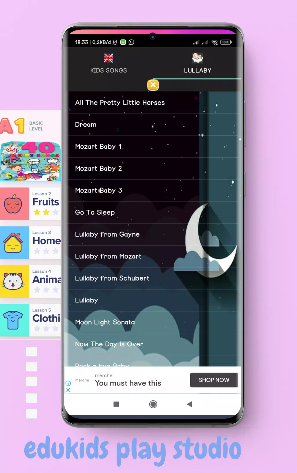 Kids Preschool Learning Songs Tangkapan skrin 1