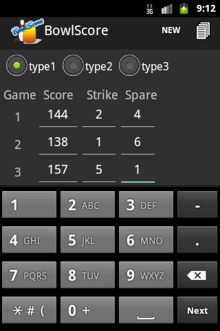 BowlScore 10 Скриншот 0