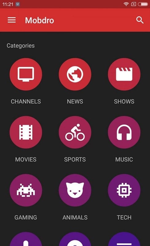 Mobdro Captura de pantalla 0
