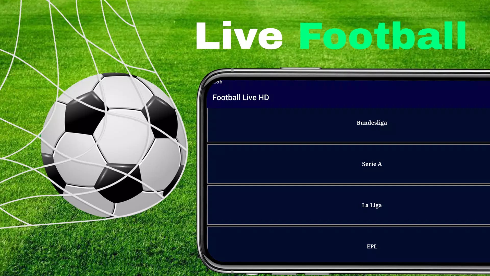 Football Live TV HD Tangkapan skrin 0