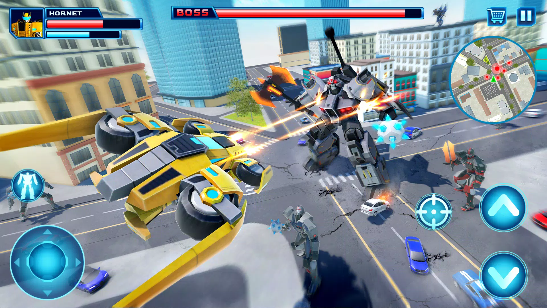 Robot Car Transform Fight Game ဖန်သားပြင်ဓာတ်ပုံ 2