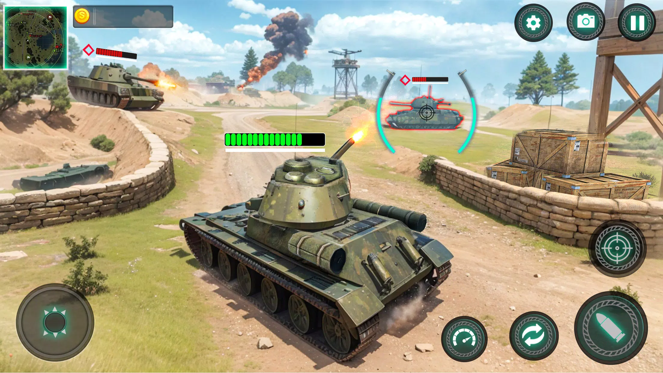 Military Tank War Machine Sim Captura de pantalla 2