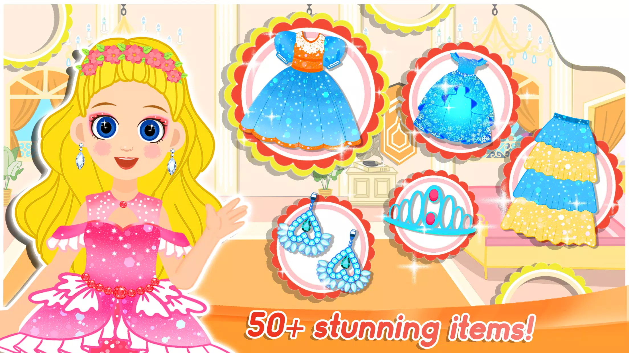 Princess Makeup Dress Makeover Schermafbeelding 0