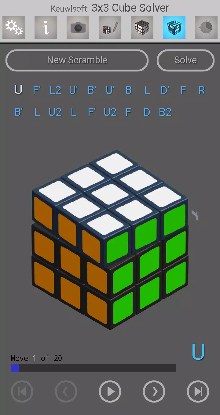 3x3 Cube Solver Screenshot 3