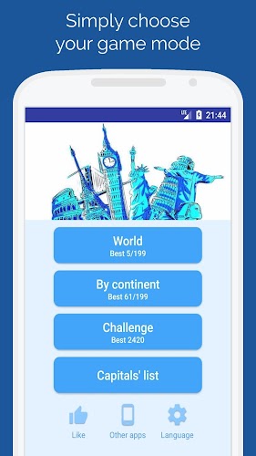 Capitals of the countries Quiz應用截圖第3張
