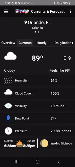 News 6 Pinpoint Weather - WKMG應用截圖第2張
