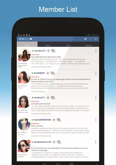 DroidMSG - Chat & Video Calls Скриншот 0