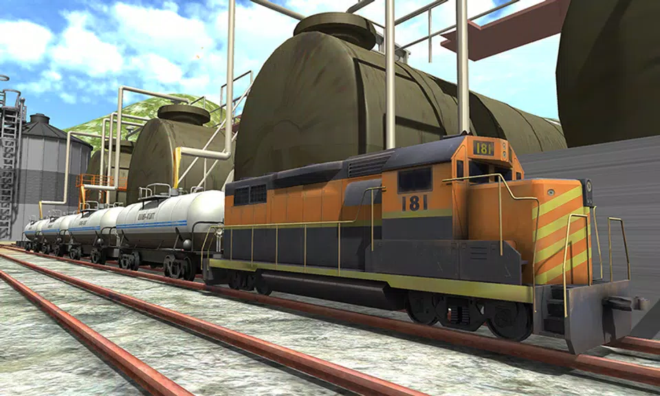 Oil Tanker Train Driving Sim Captura de pantalla 0