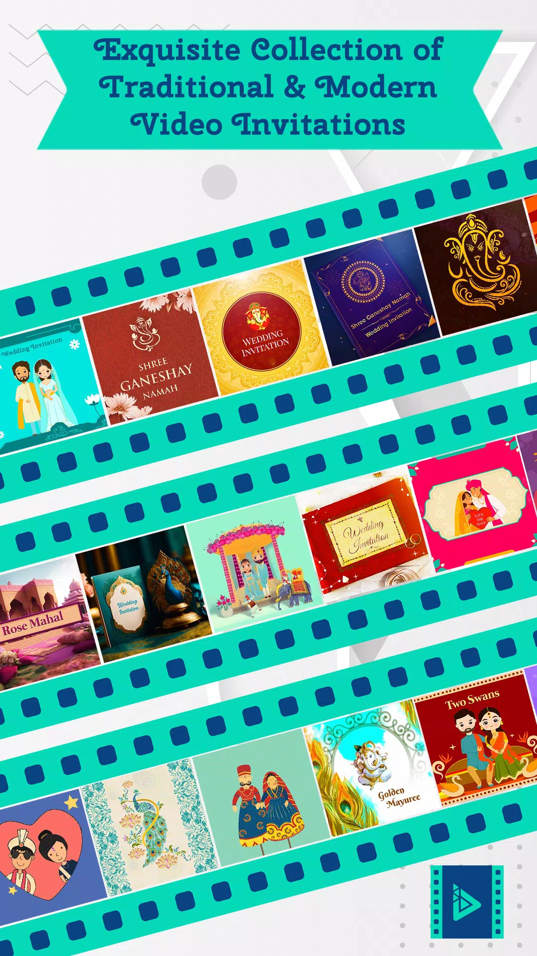 Video Invitation Maker App ဖန်သားပြင်ဓာတ်ပုံ 3