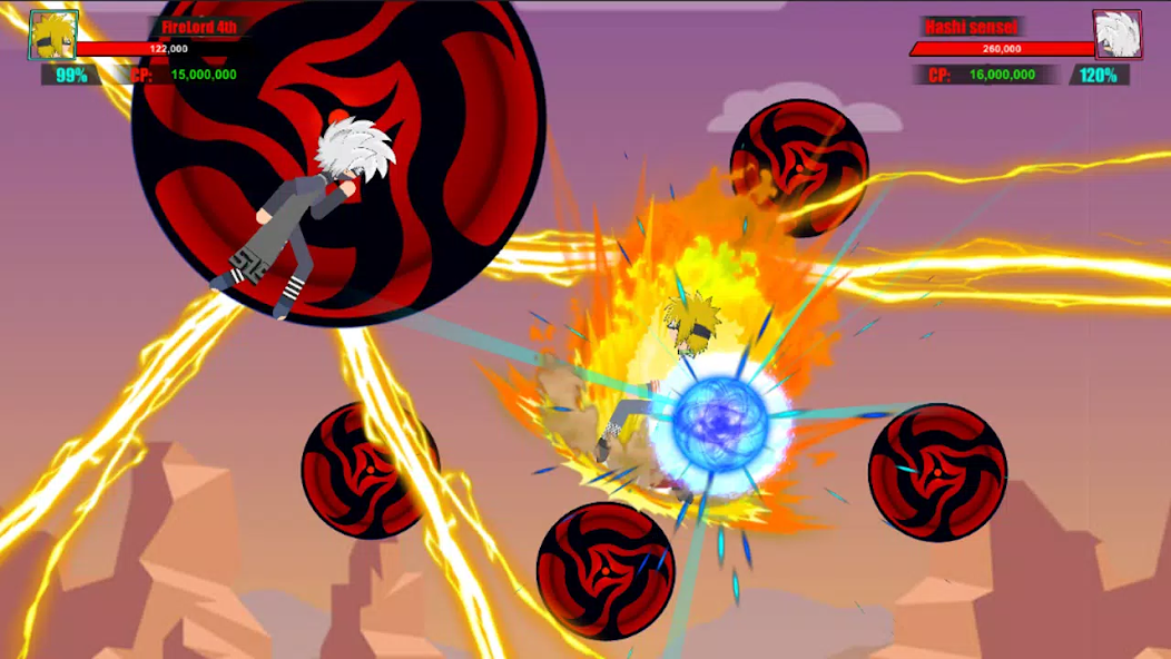 Stickman Ninja Fight 3v3 Mod Captura de tela 2