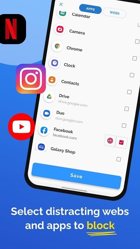 AppBlock - blocage d'applis Capture d'écran 0