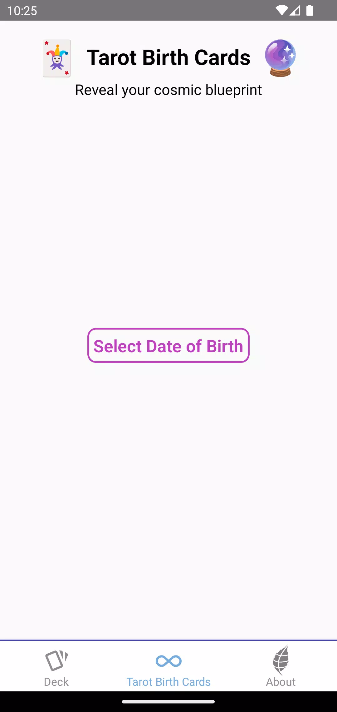 Tarot Birth Cards Tangkapan skrin 0
