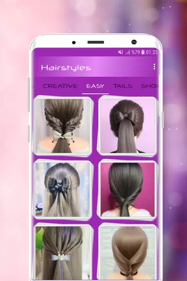 Schermata Hairstyles Step by Step Videos 2