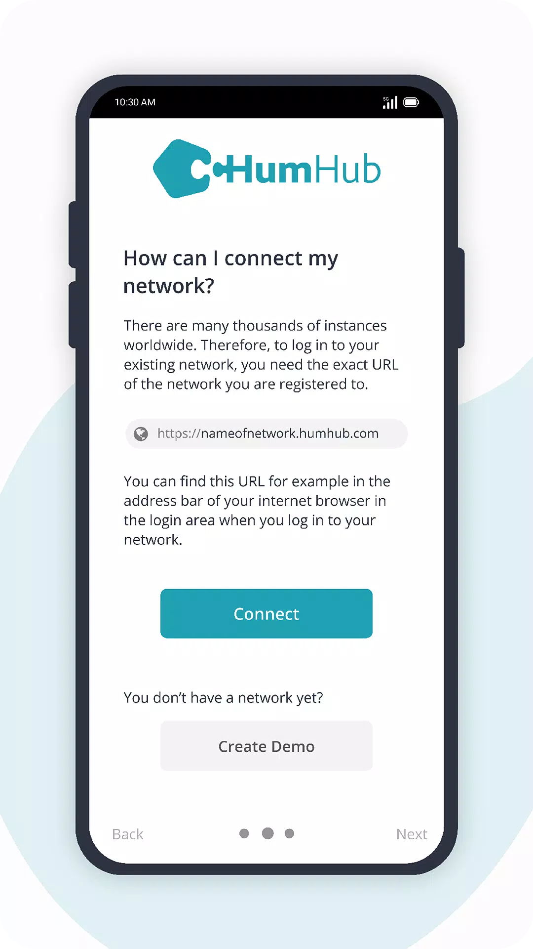 HumHub 스크린샷 0
