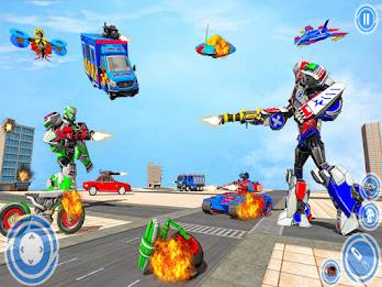 Police Fire Truck: Robot Games Screenshot 1