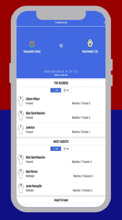 FootyBite app Скриншот 1
