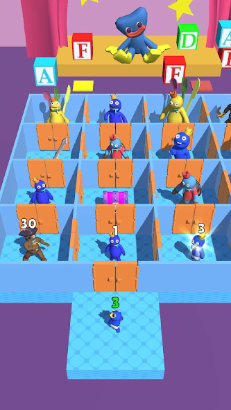 Rainbow Monster - Room Maze Mod Captura de pantalla 0