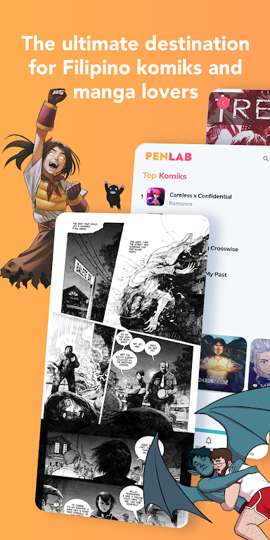 Penlab - Comics Manga Webtoons Скриншот 1