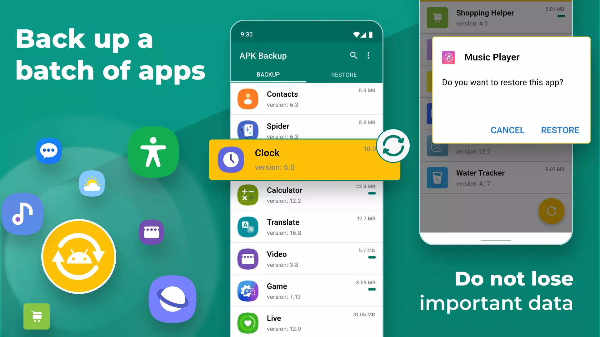APK Backup ภาพหน้าจอ 0