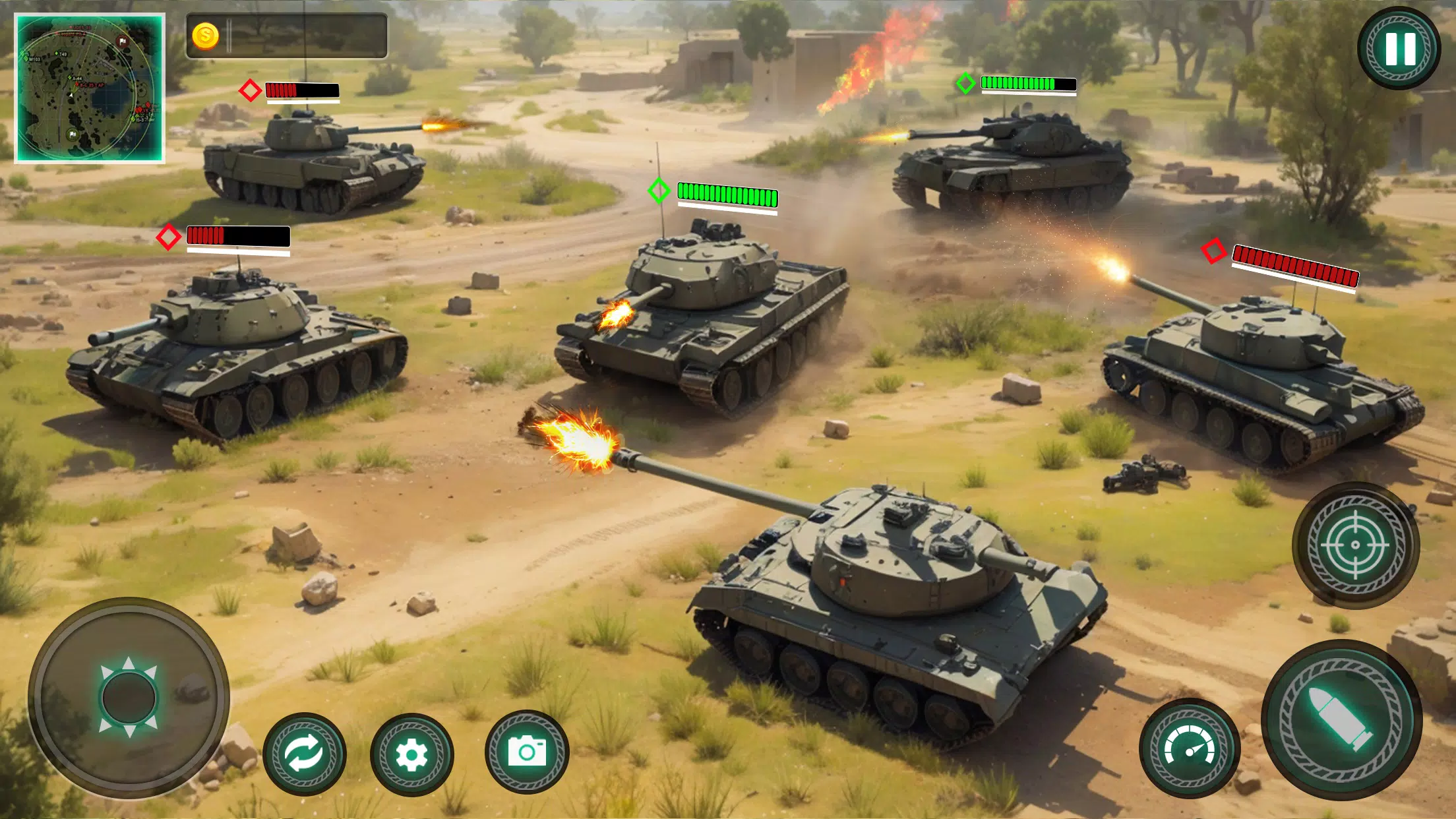 Military Tank War Machine Sim Captura de pantalla 0