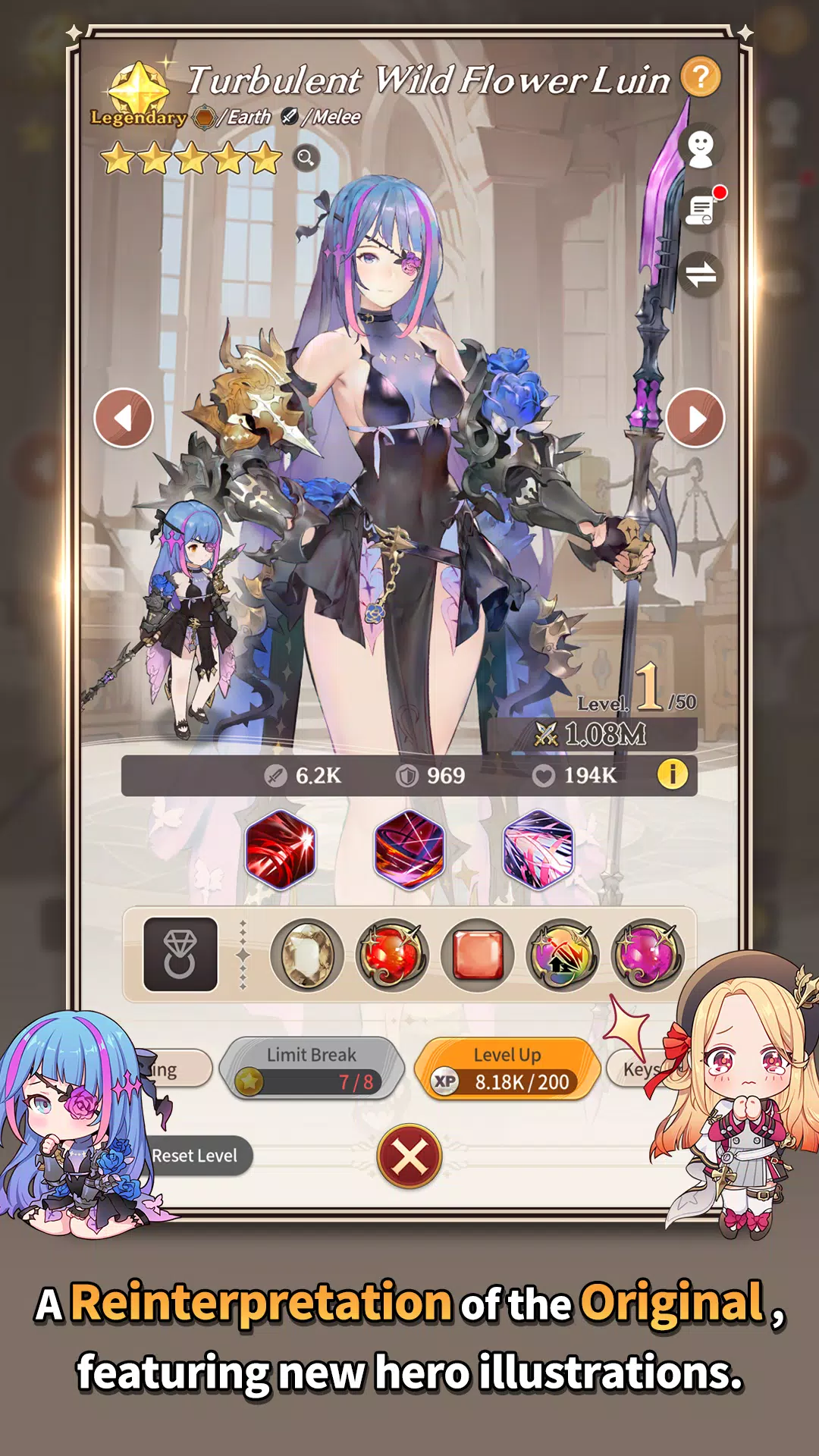GranSagaIdle: KNIGHTSxKNIGHTS ဖန်သားပြင်ဓာတ်ပုံ 1
