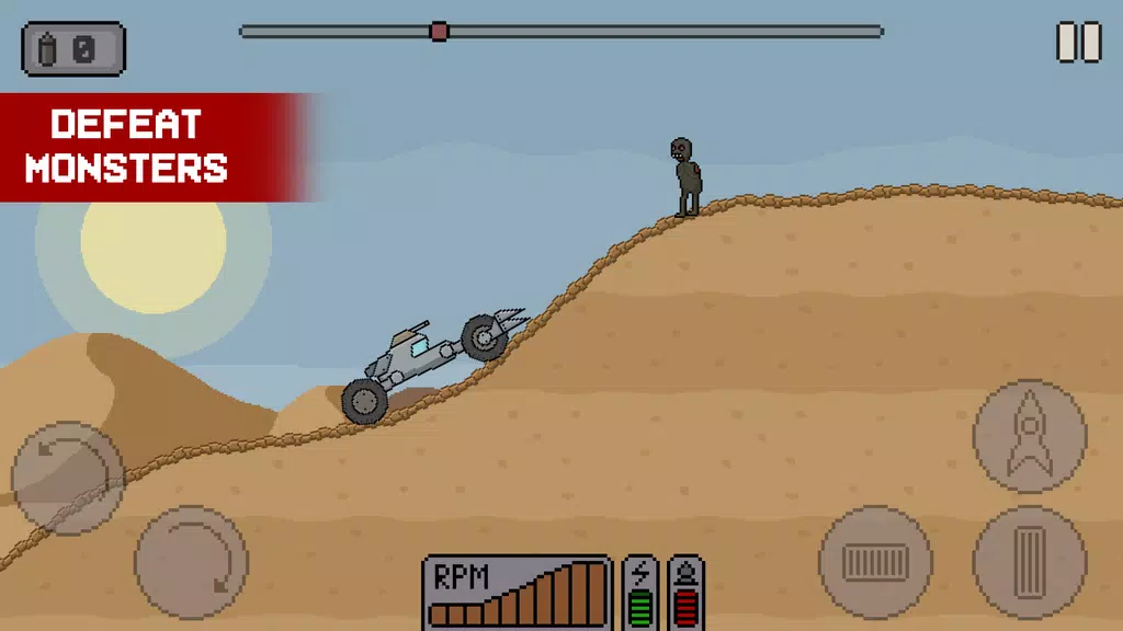 Death Rover: Space Zombie Race स्क्रीनशॉट 1