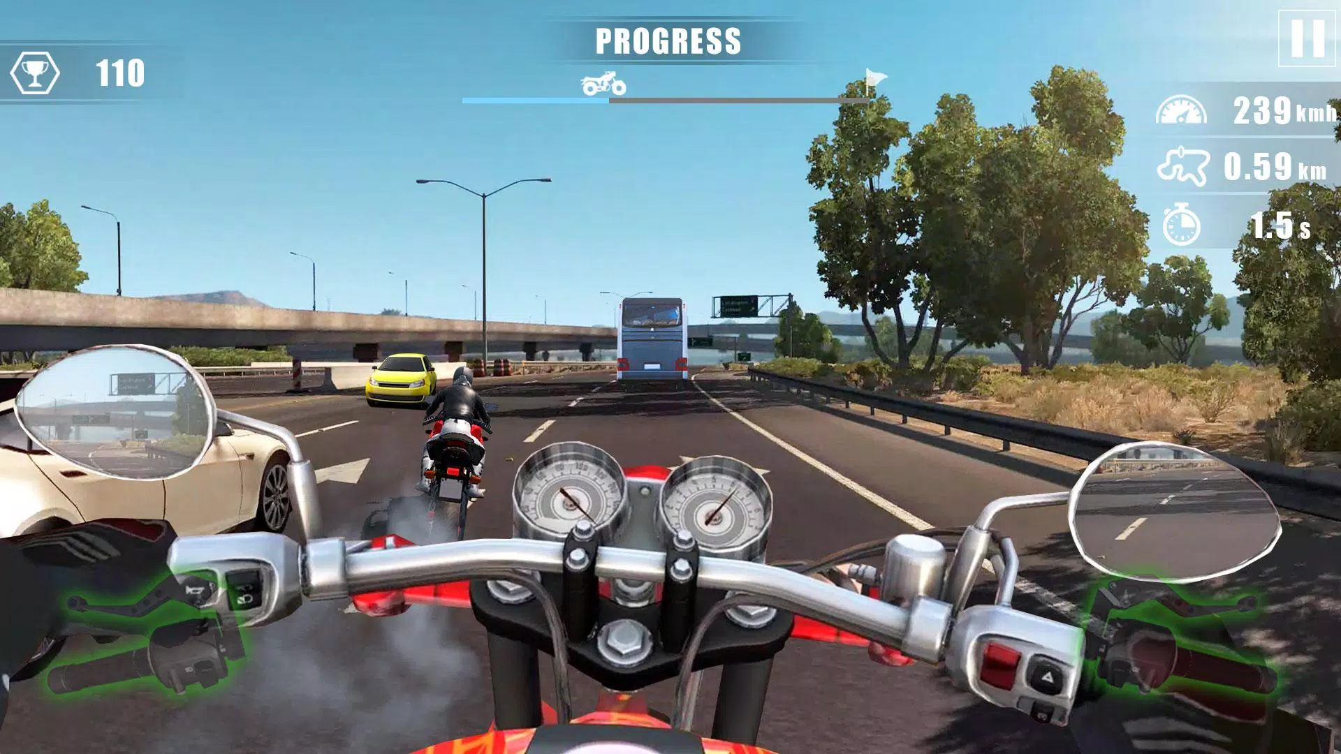 Moto Bike Race : Driving Car Schermafbeelding 2