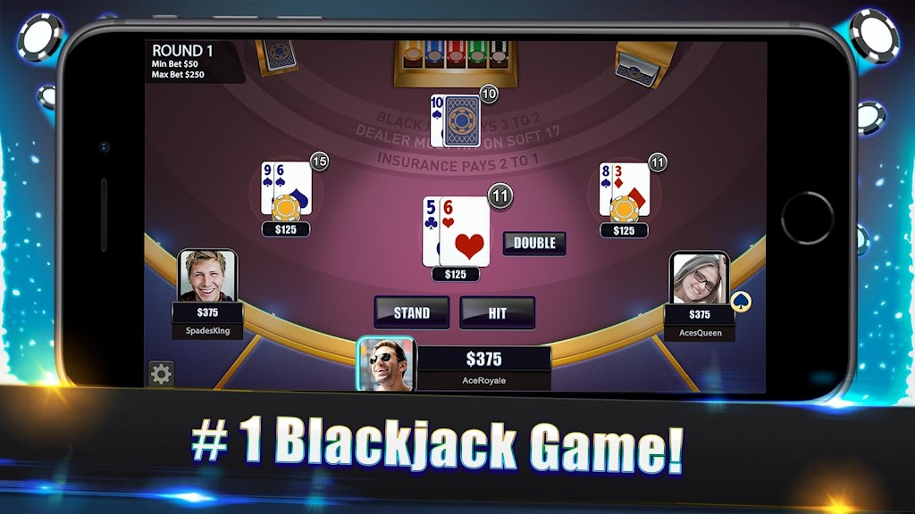 Blackjack Legends: 21 Online Multiplayer Casino Скриншот 0