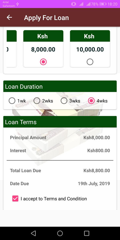 Loans Chap Chap Captura de pantalla 2