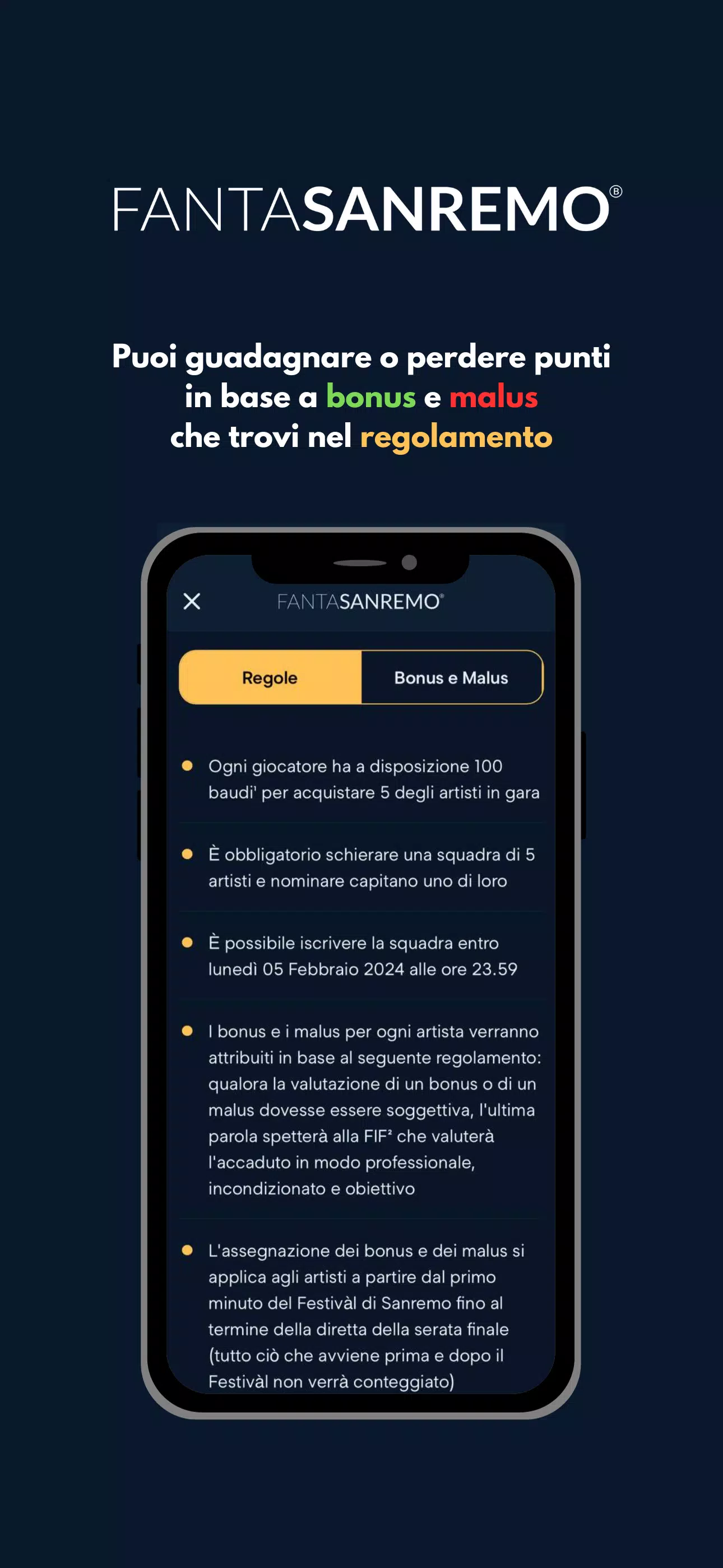 FantaSanremo應用截圖第2張