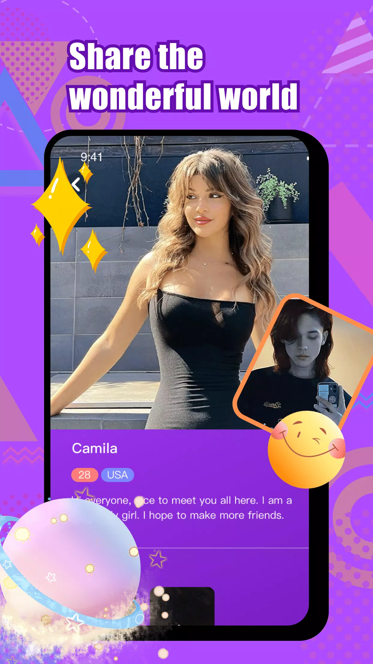 Wonk - live video chat Скриншот 2