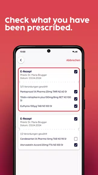 gesund.de - E-Prescription App Ekran Görüntüsü 2