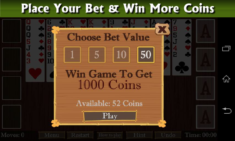 Freecell Patience Solitaire Captura de tela 1