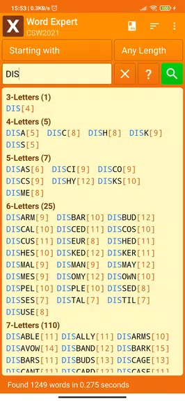 Word Expert (for SCRABBLE) Tangkapan skrin 1