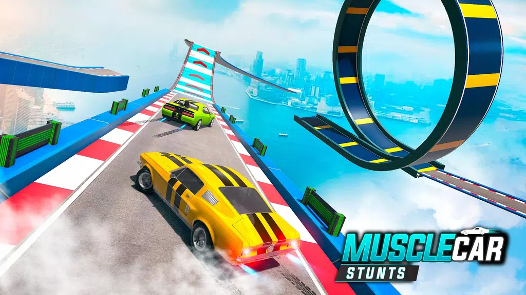 Muscle Car Stunts - Ramp Car Zrzut ekranu 2