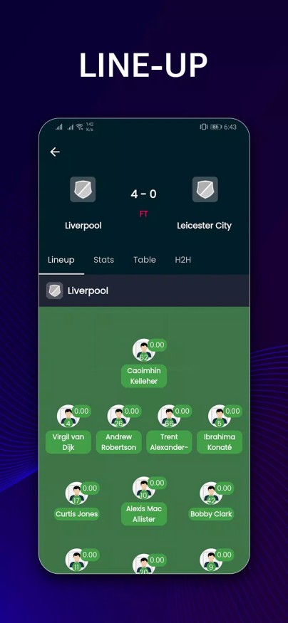 HesGoal - Live Football TV HD Captura de tela 2