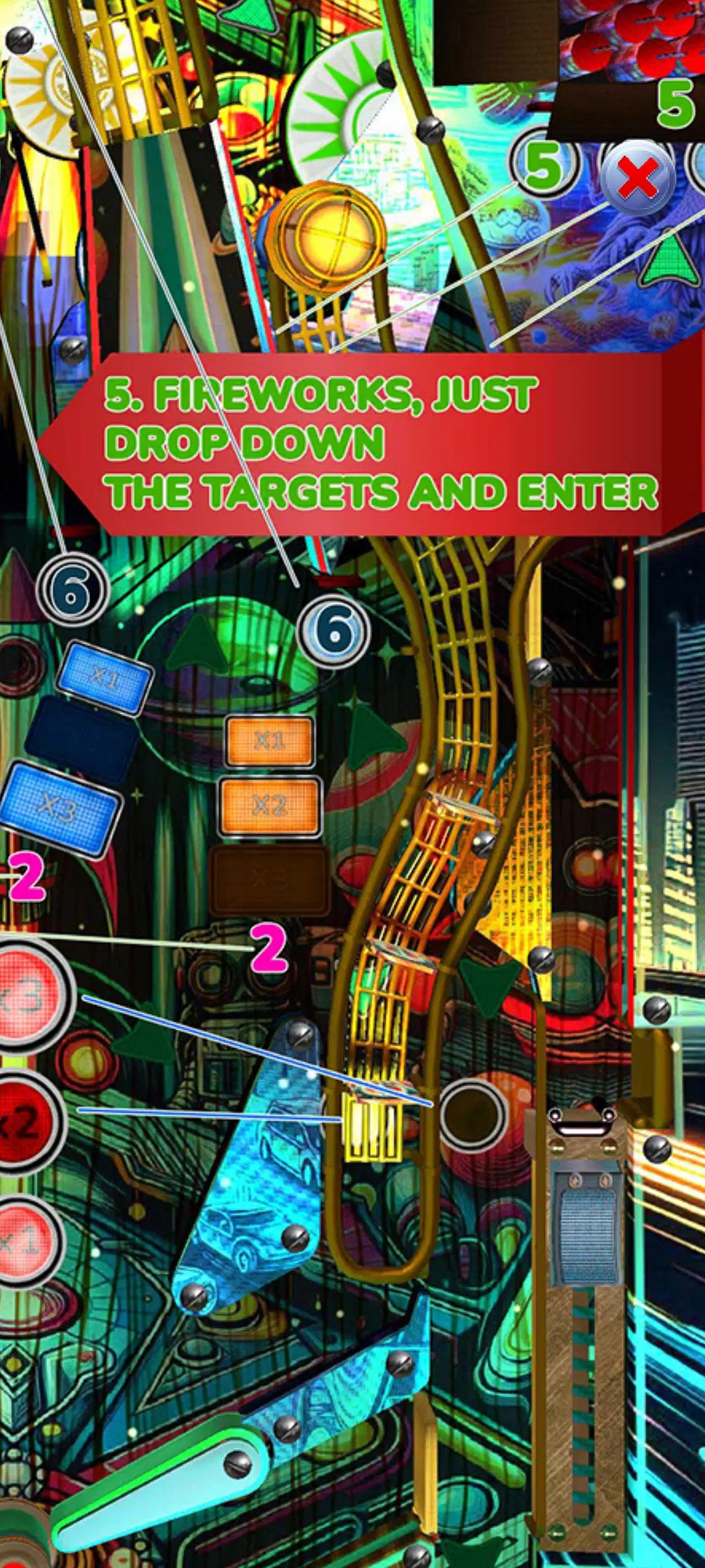 Pinball Neon ဖန်သားပြင်ဓာတ်ပုံ 2