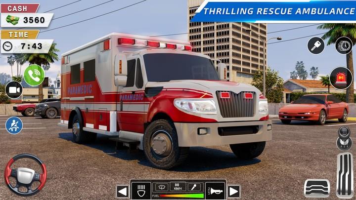 Rescue Ambulance American 3D應用截圖第1張