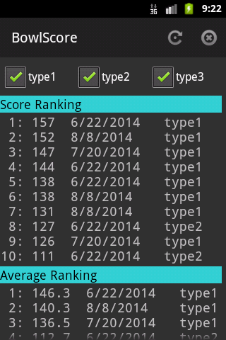 BowlScore 10 Скриншот 2