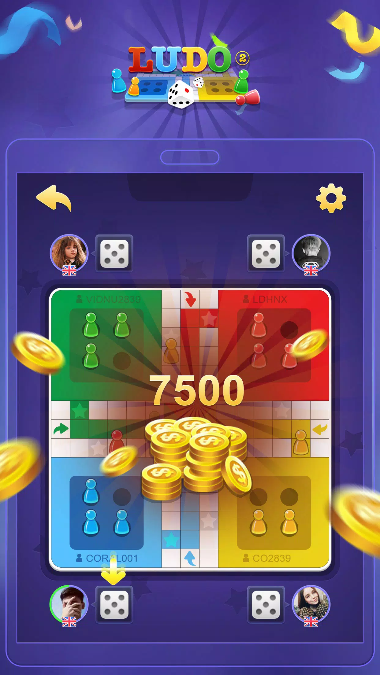 Ludo Master-Offline Star king Captura de pantalla 2
