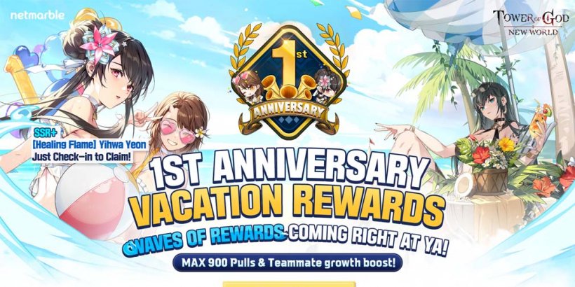 Tower of God: New World celebrates first anniversary with new characters, limited-time events, login bonuses and more
