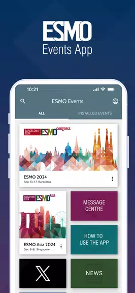 ESMO Events Zrzut ekranu 0