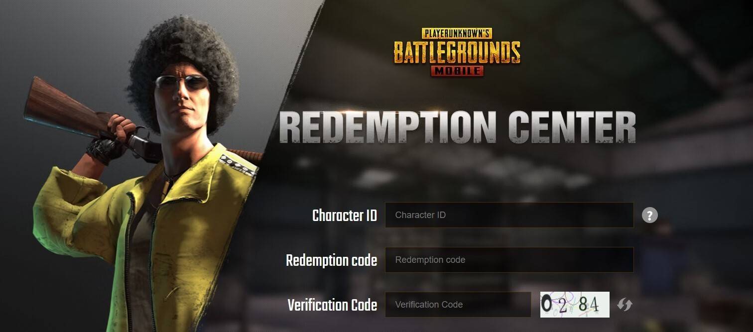 PUBG Mobile Redeem Code Input