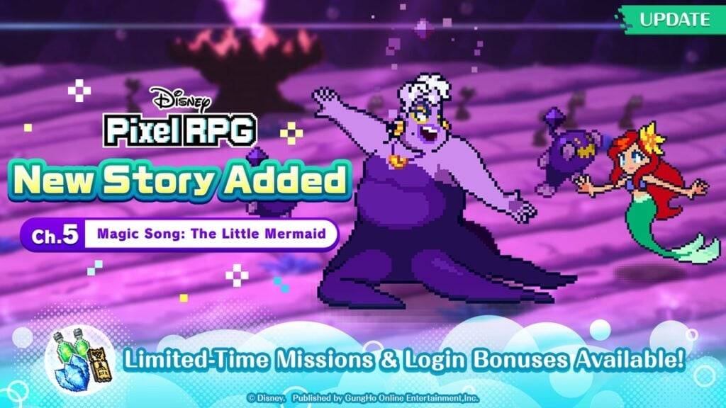 Disney Pixel RPG adds Little Mermaid's Ariel, Ursula