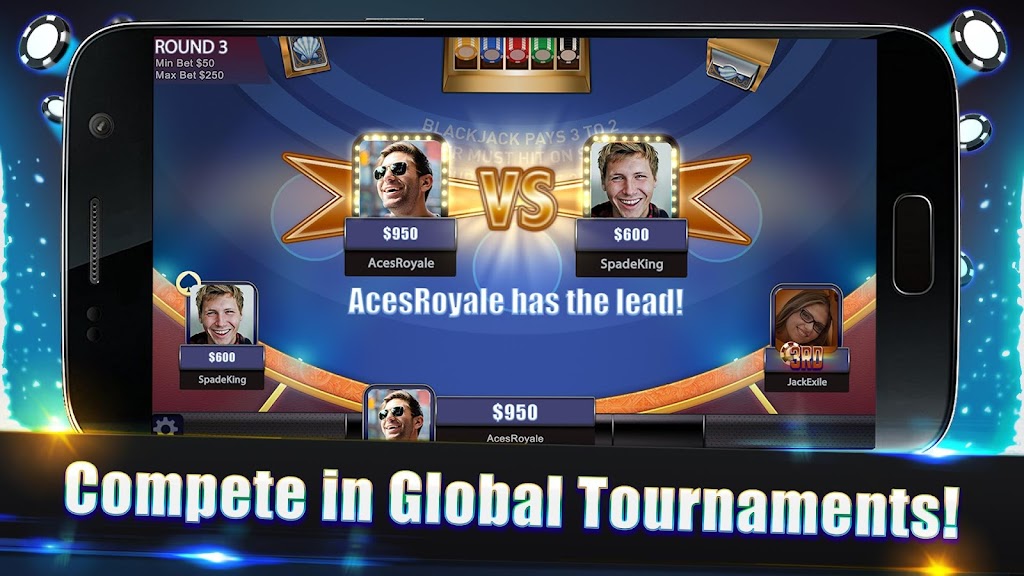 Blackjack Legends: 21 Online Multiplayer Casino Скриншот 1