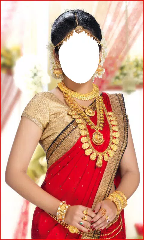 South Indian Women Saree Photo ภาพหน้าจอ 0